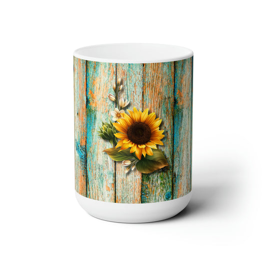 Sunflower Ceramic Mug 15oz