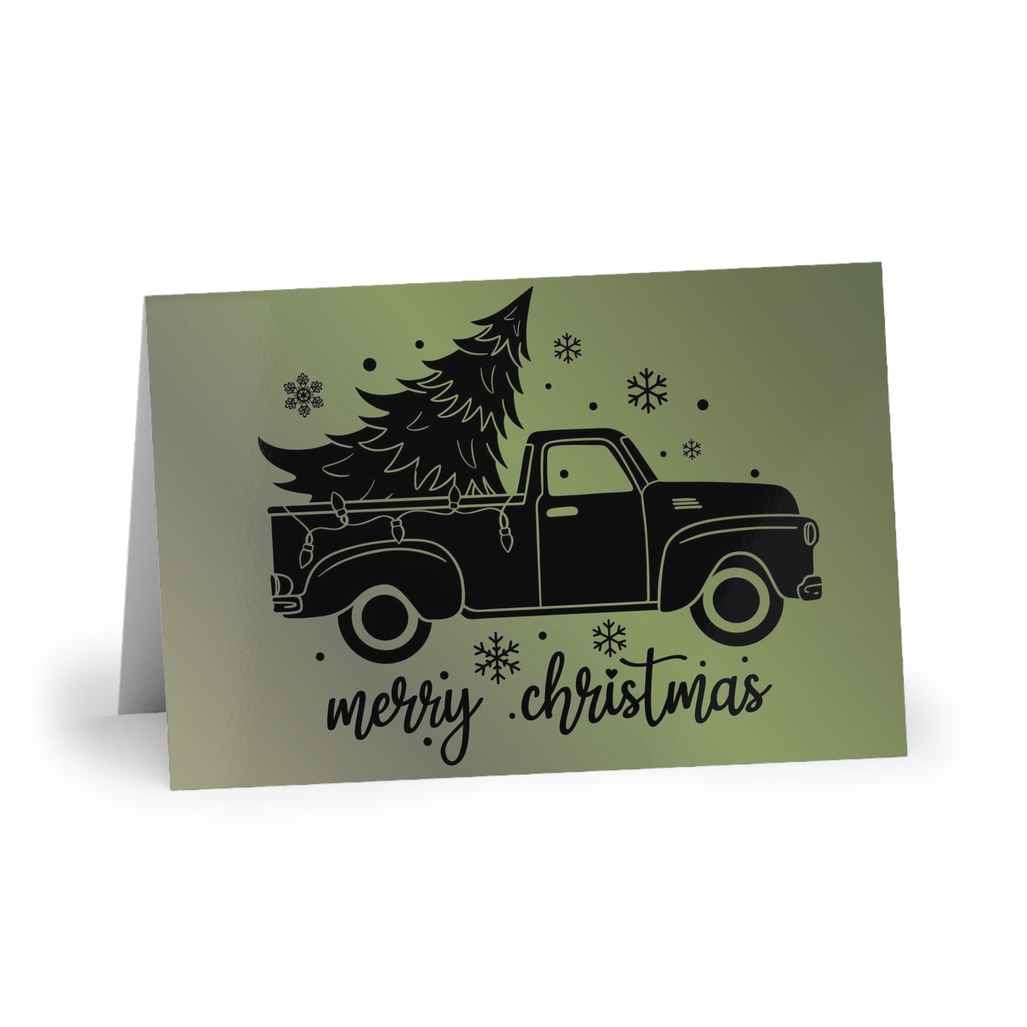 Black Truck Greeting Cards (1 or 10-pcs)