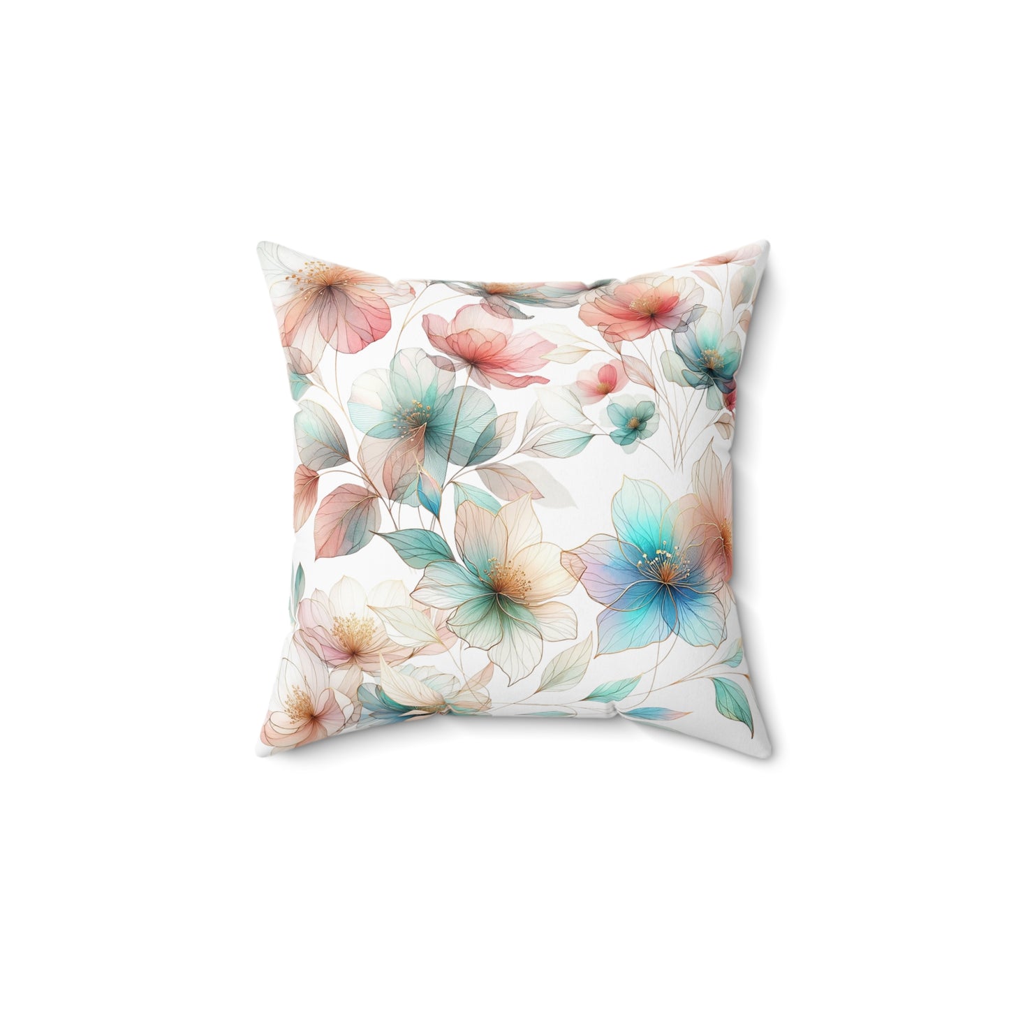 ABCD Spun Polyester Square Pillow