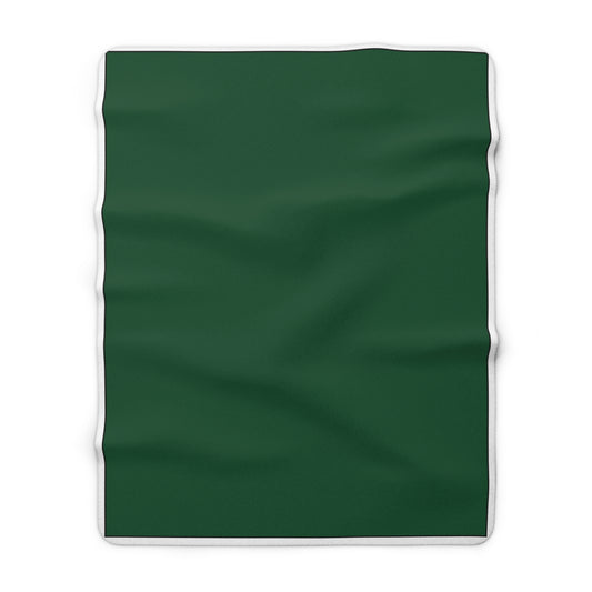 Green Sherpa Fleece Blanket