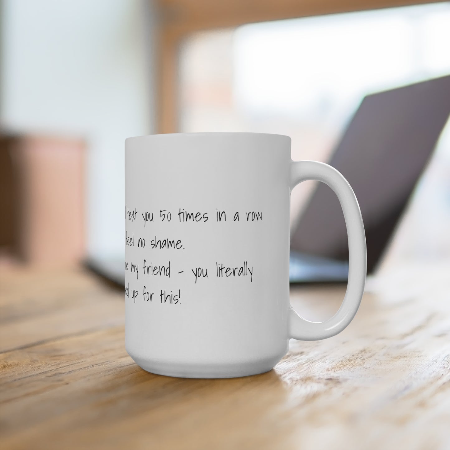 001 Text Mug 15oz