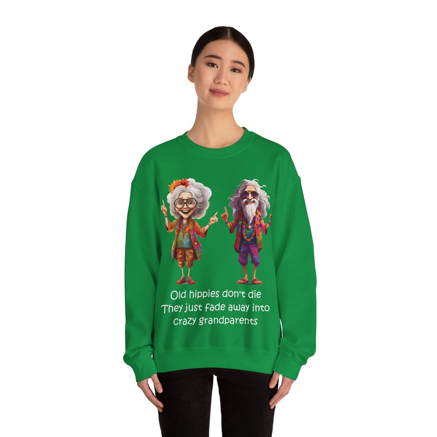 001 Hippie Unisex Heavy Blend™ Crewneck Sweatshirt