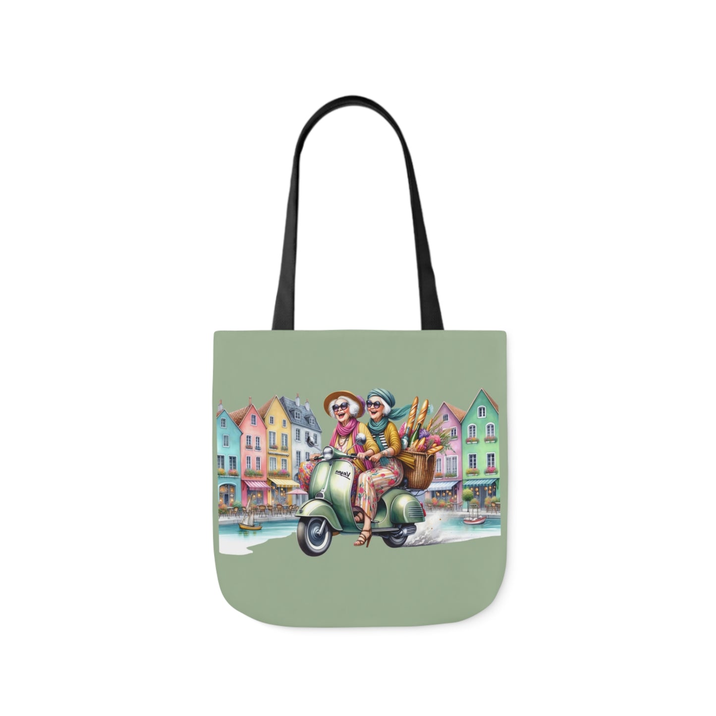 001 Canvas Tote Bag, 5-Color Straps