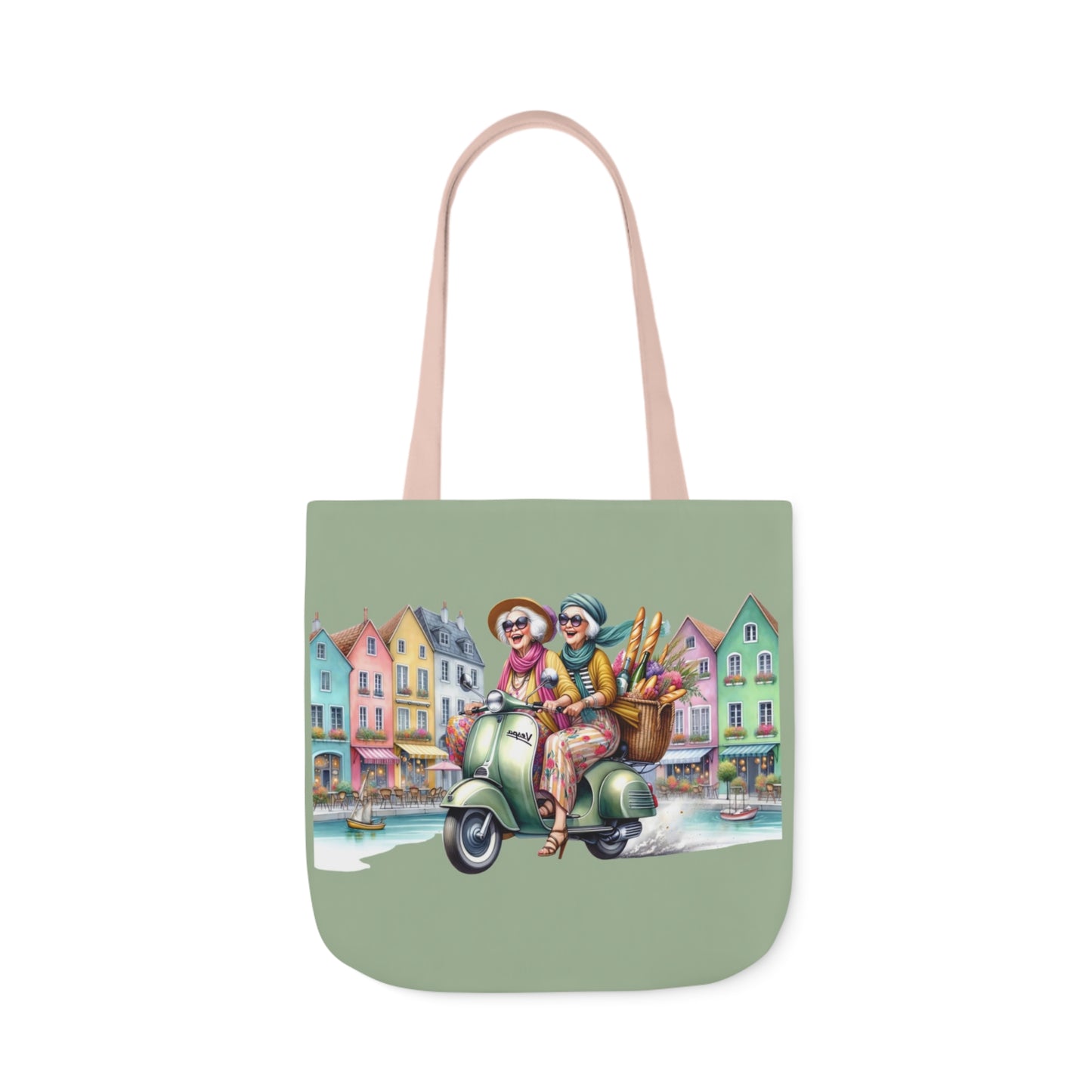 001 Canvas Tote Bag, 5-Color Straps