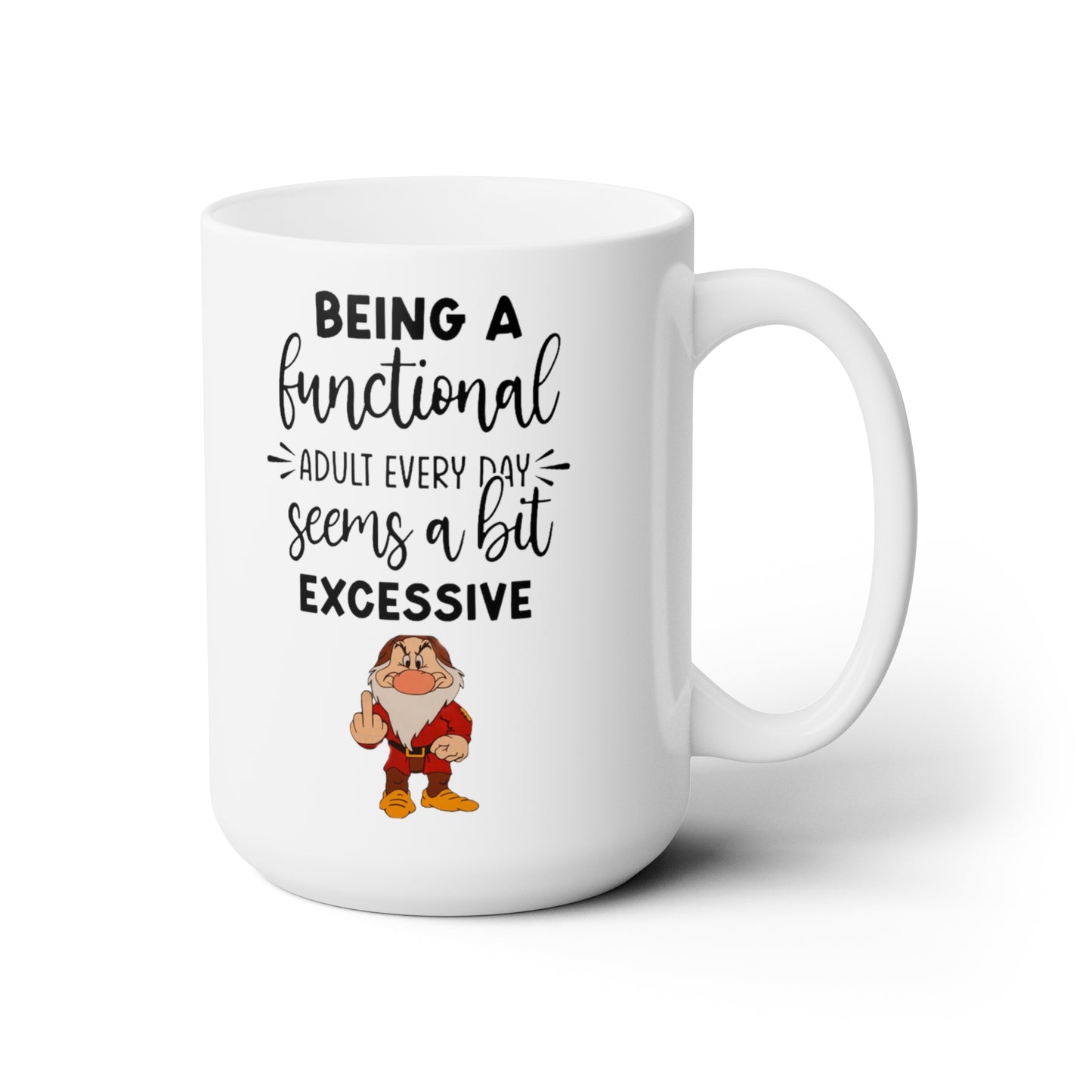 Functional Ceramic Mug 15oz