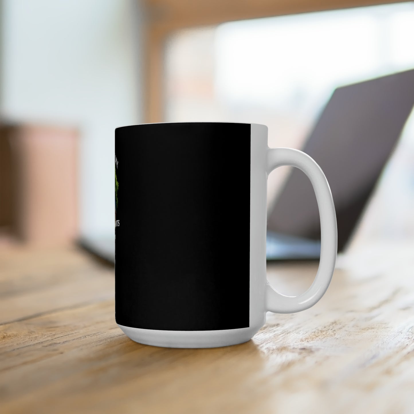 Black Ceramic Mug 15oz