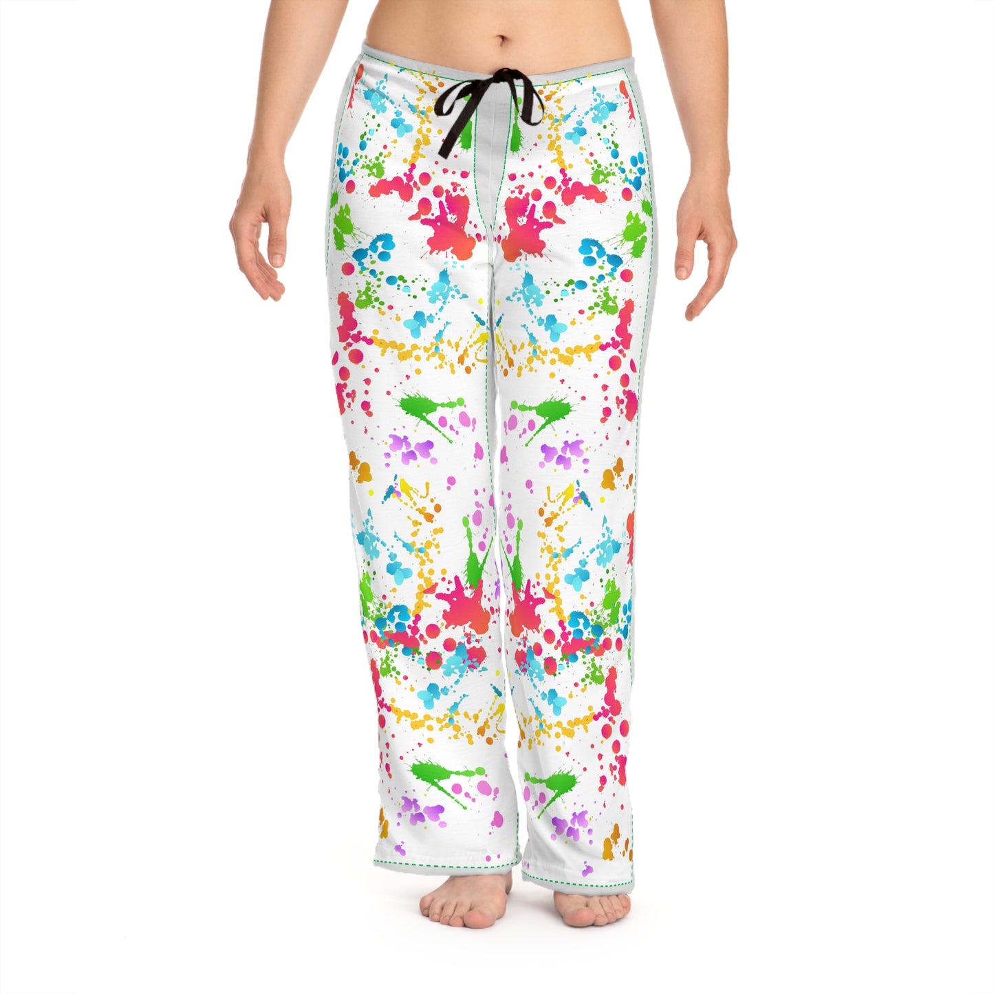 Splatter Women's Pajama Pants (AOP)