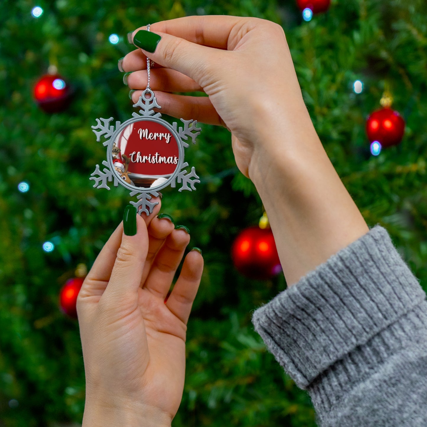 Pewter Snowflake Ornament