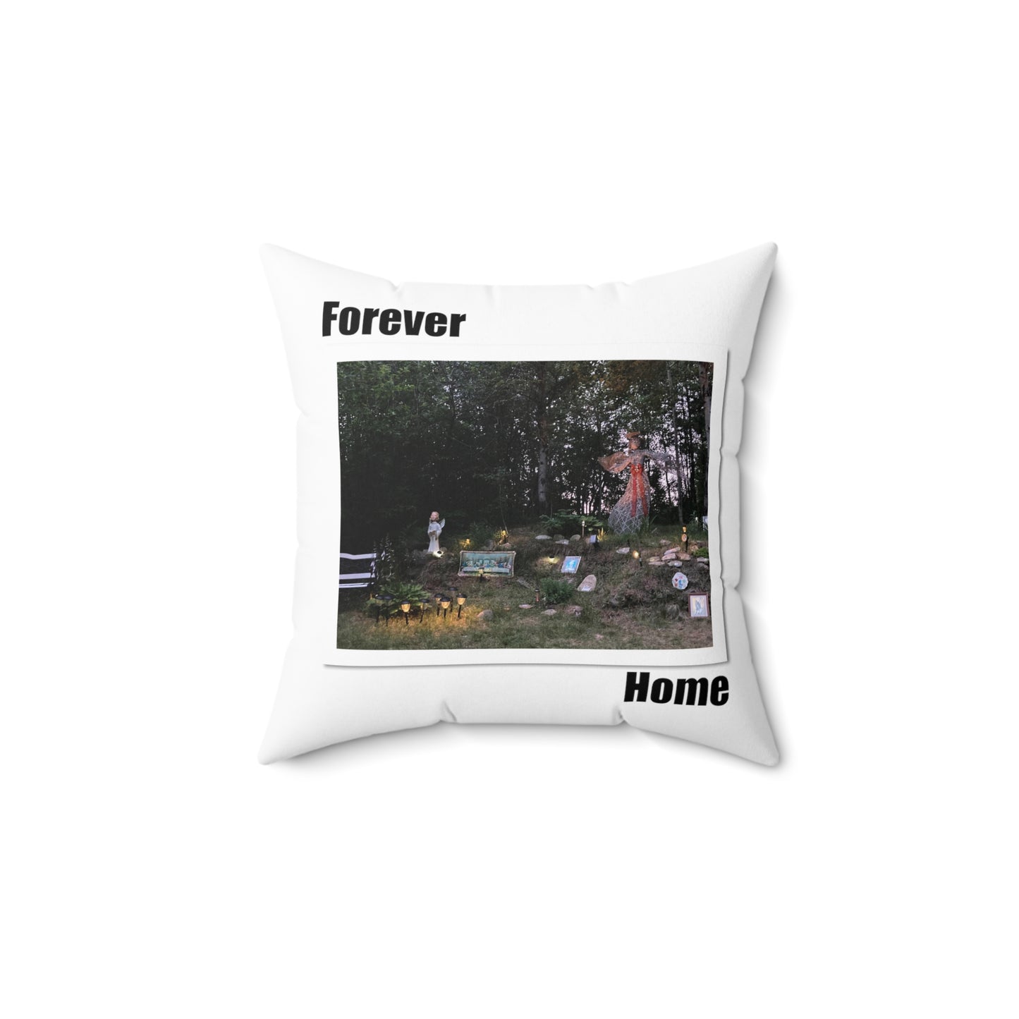 CR HOME Spun Polyester Square Pillow