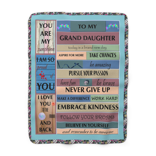 Grand Daughter Sherpa Fleece Blanket