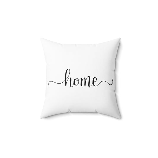 CR HOME Spun Polyester Square Pillow