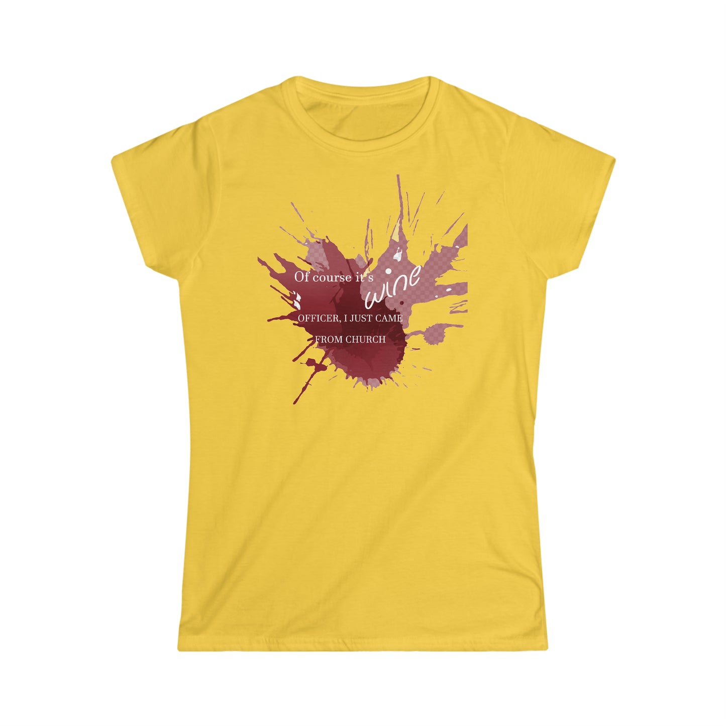 Wine Women's Softstyle Tee