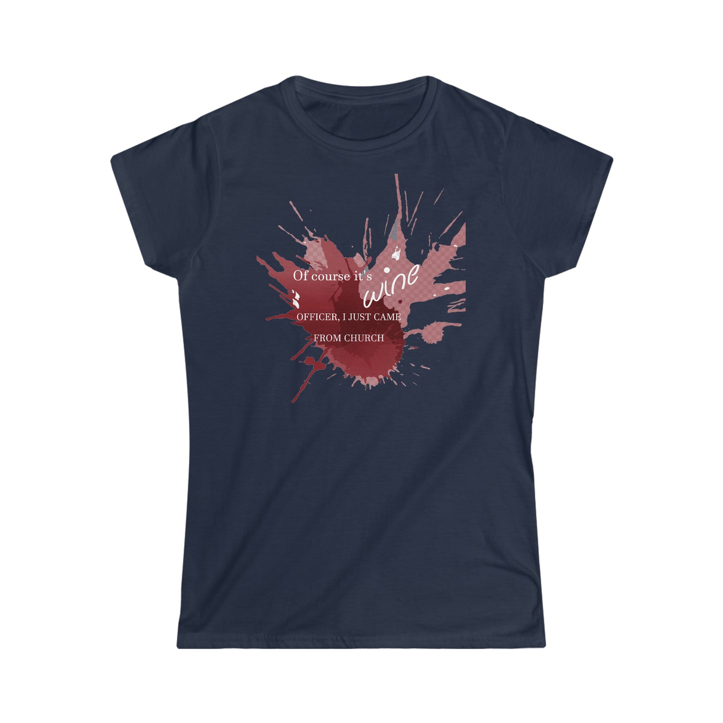 Wine Women's Softstyle Tee