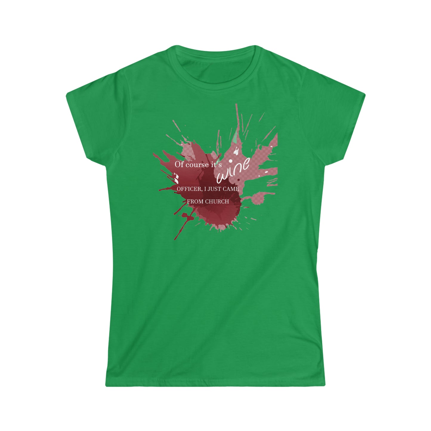 Wine Women's Softstyle Tee