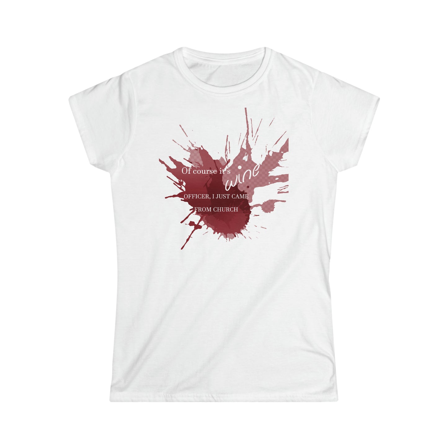 Wine Women's Softstyle Tee