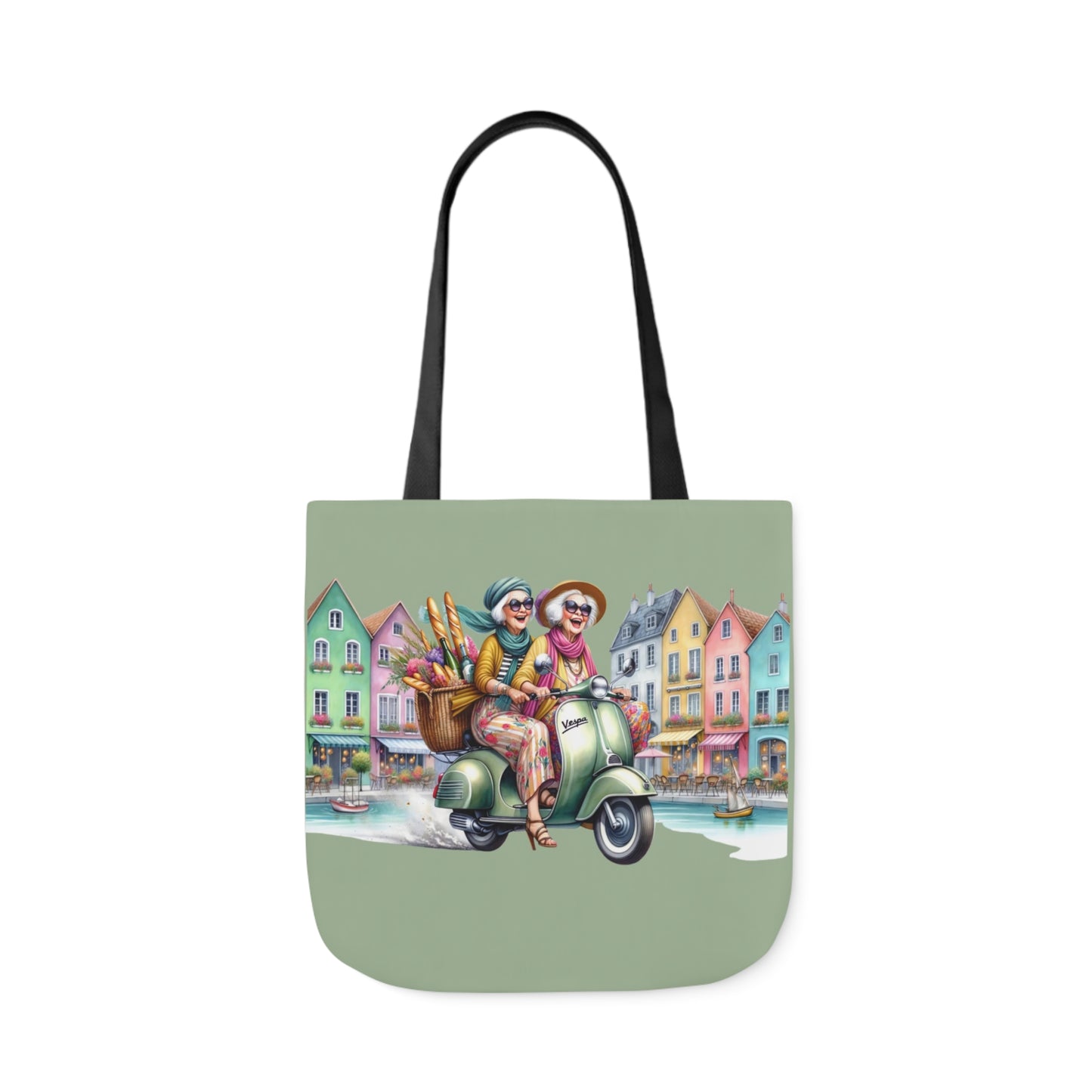 001 Canvas Tote Bag, 5-Color Straps