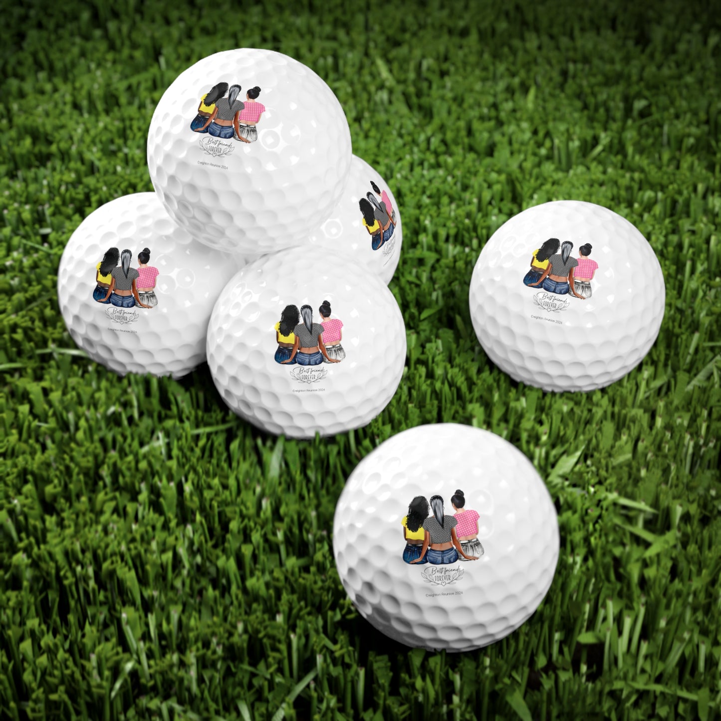 2024 5 Golf Balls, 6pcs