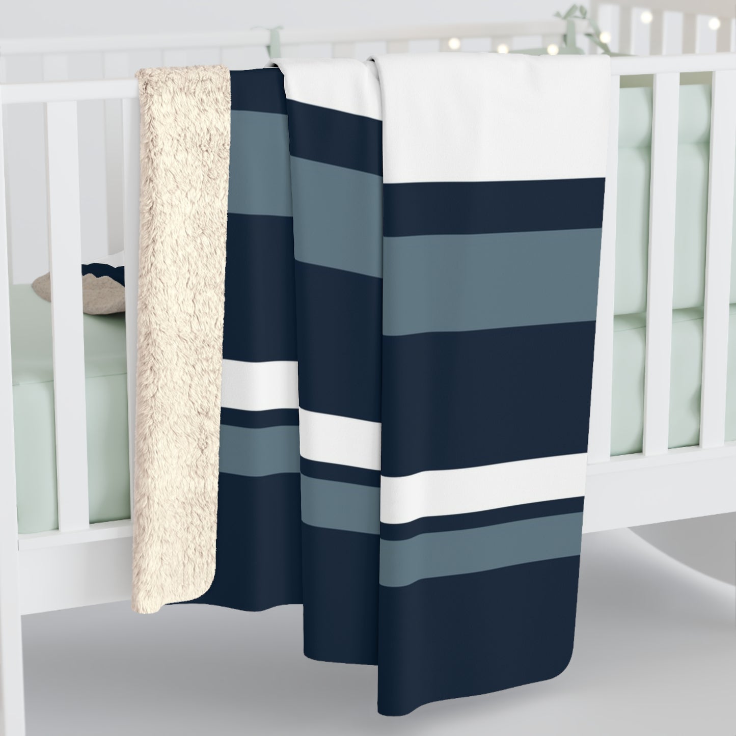 Blue Sherpa Fleece Blanket