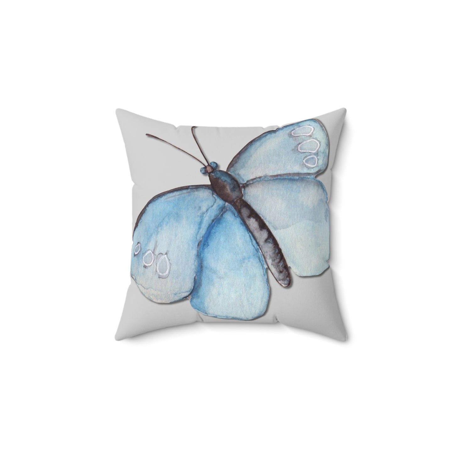 Butterfly Spun Polyester Square Pillow