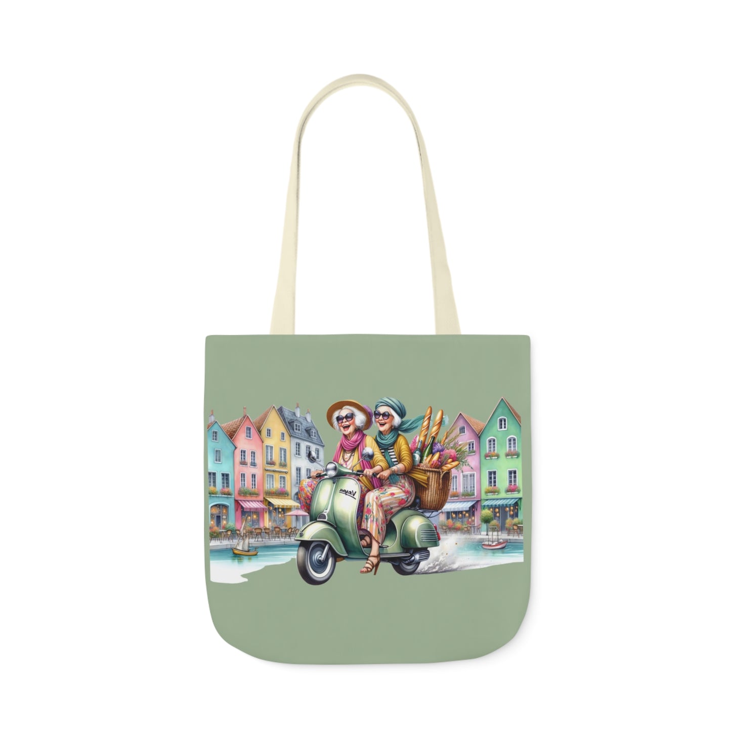 001 Canvas Tote Bag, 5-Color Straps