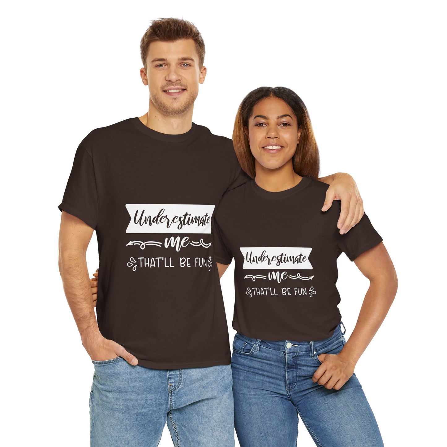 UNDERESTIMATE Unisex Heavy Cotton Tee