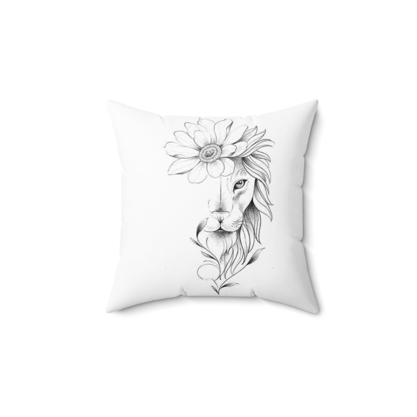 Lion Spun Polyester Square Pillow