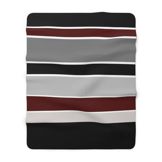 Burgundy Sherpa Fleece Blanket