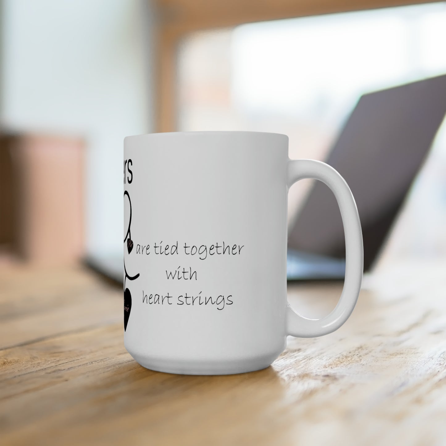 Heart Strings Ceramic Mug 15oz