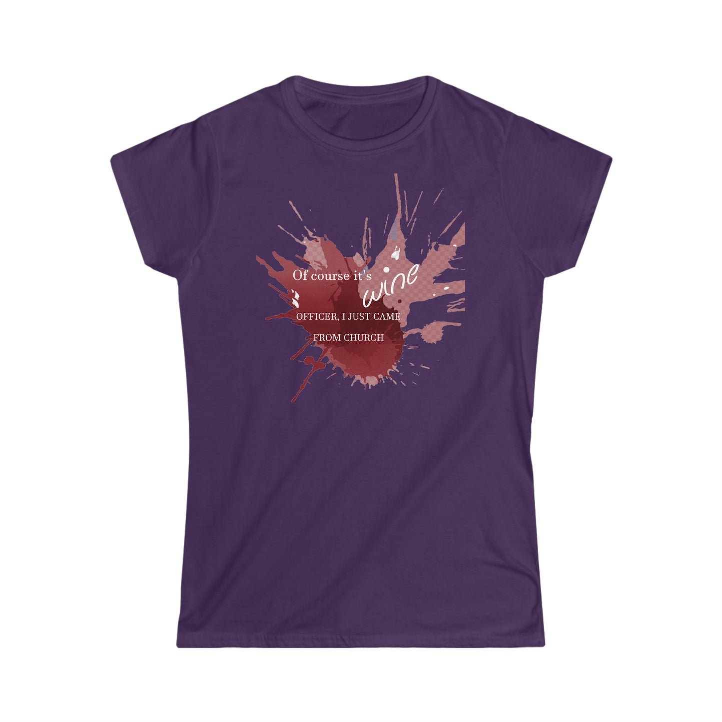 Wine Women's Softstyle Tee