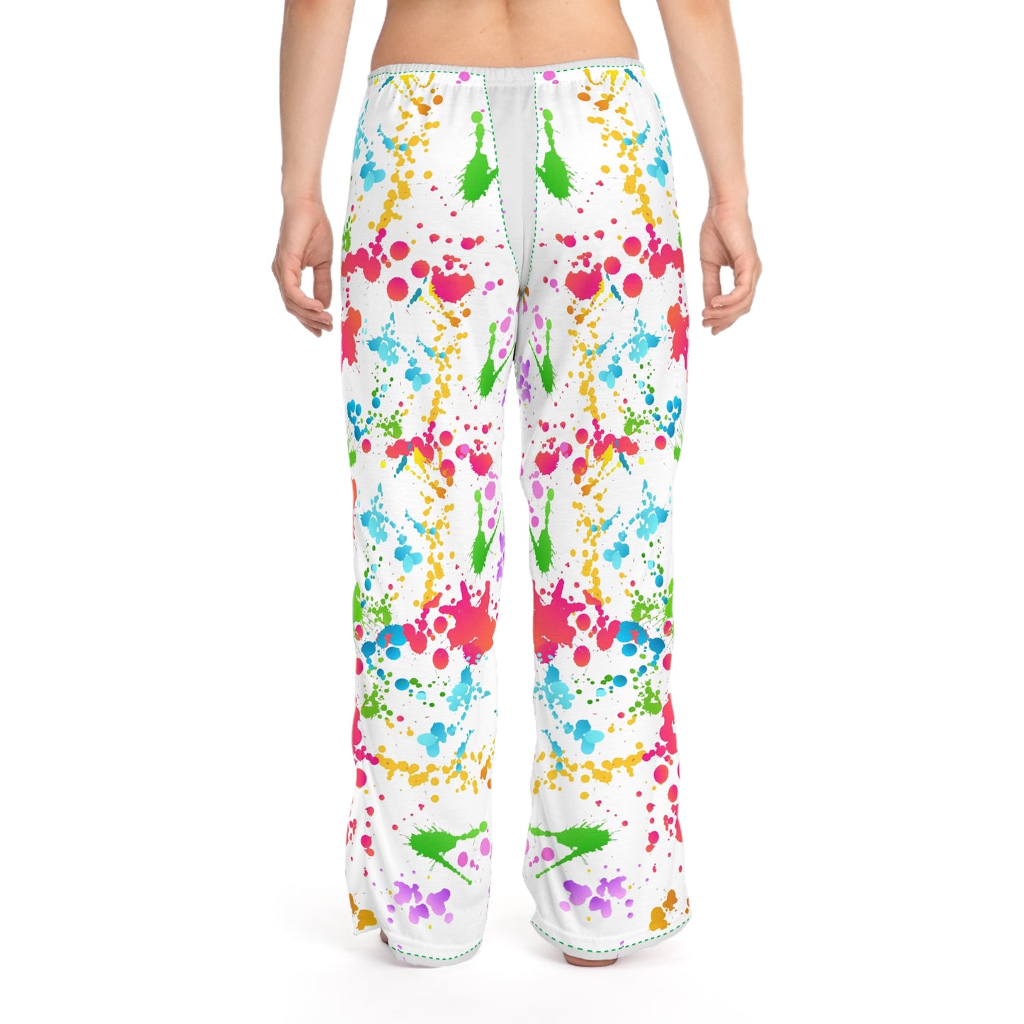 Splatter Women's Pajama Pants (AOP)