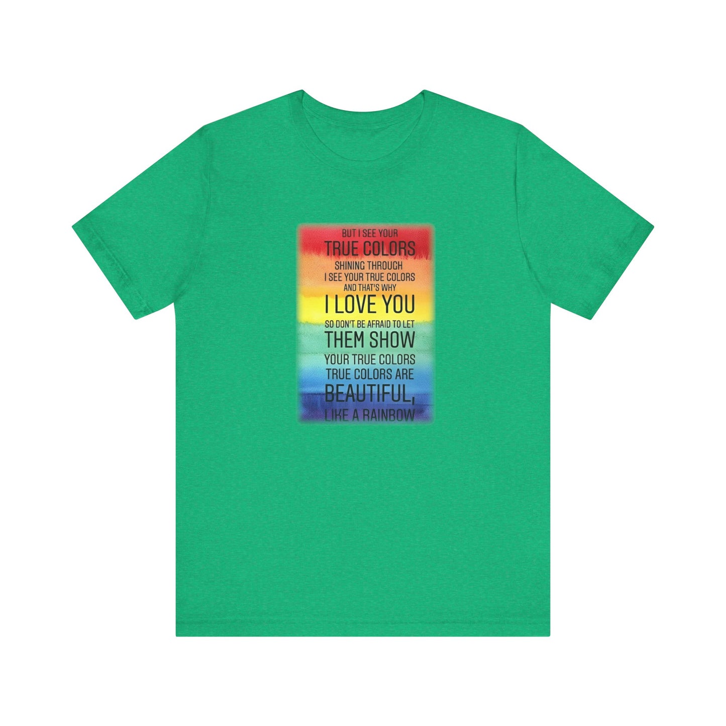 True colors Unisex Jersey Short Sleeve Tee