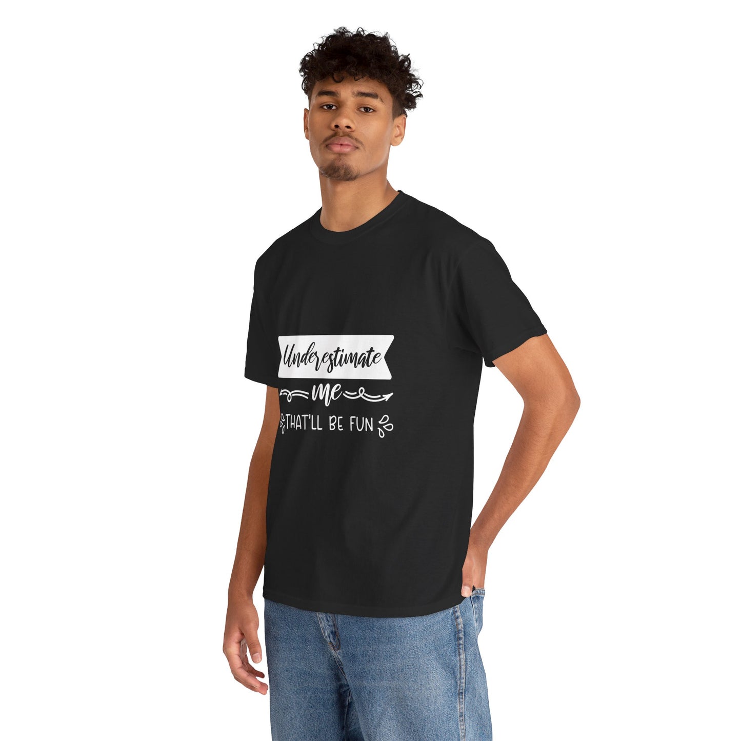 UNDERESTIMATE Unisex Heavy Cotton Tee