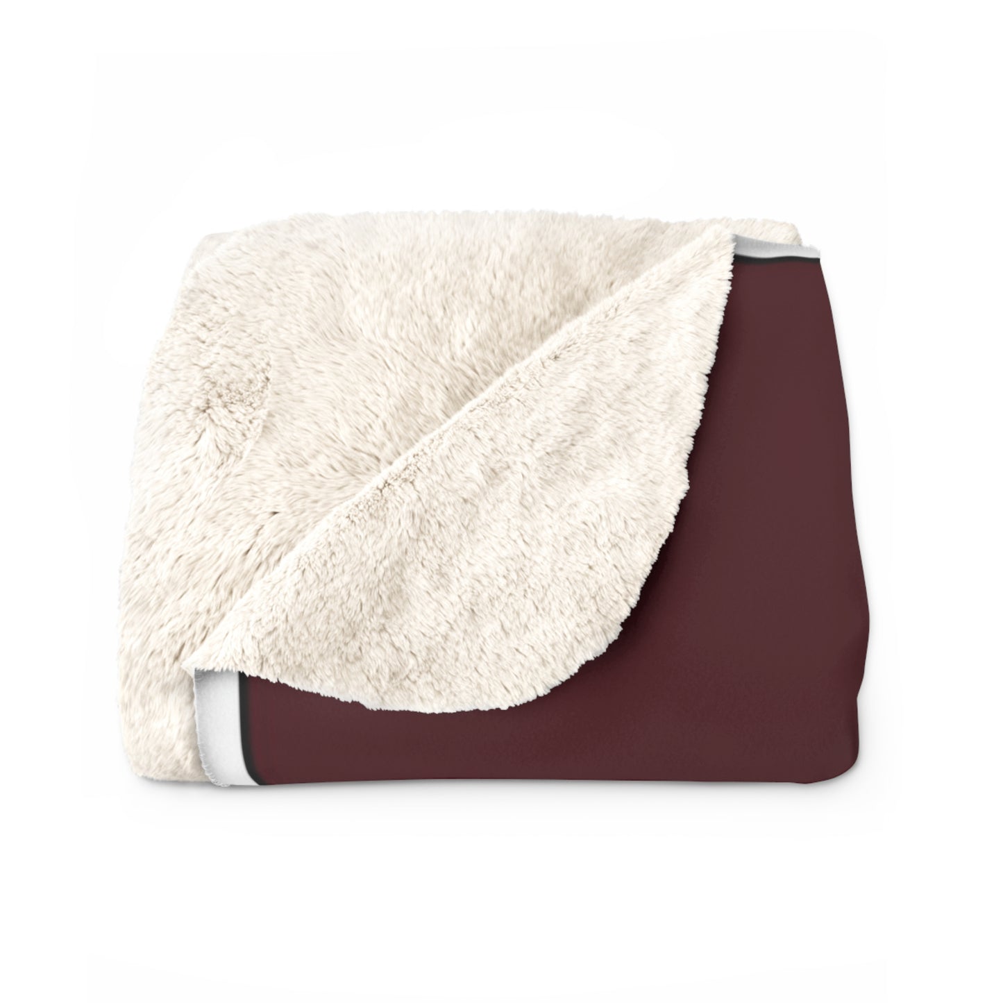 Maroon Sherpa Fleece Blanket