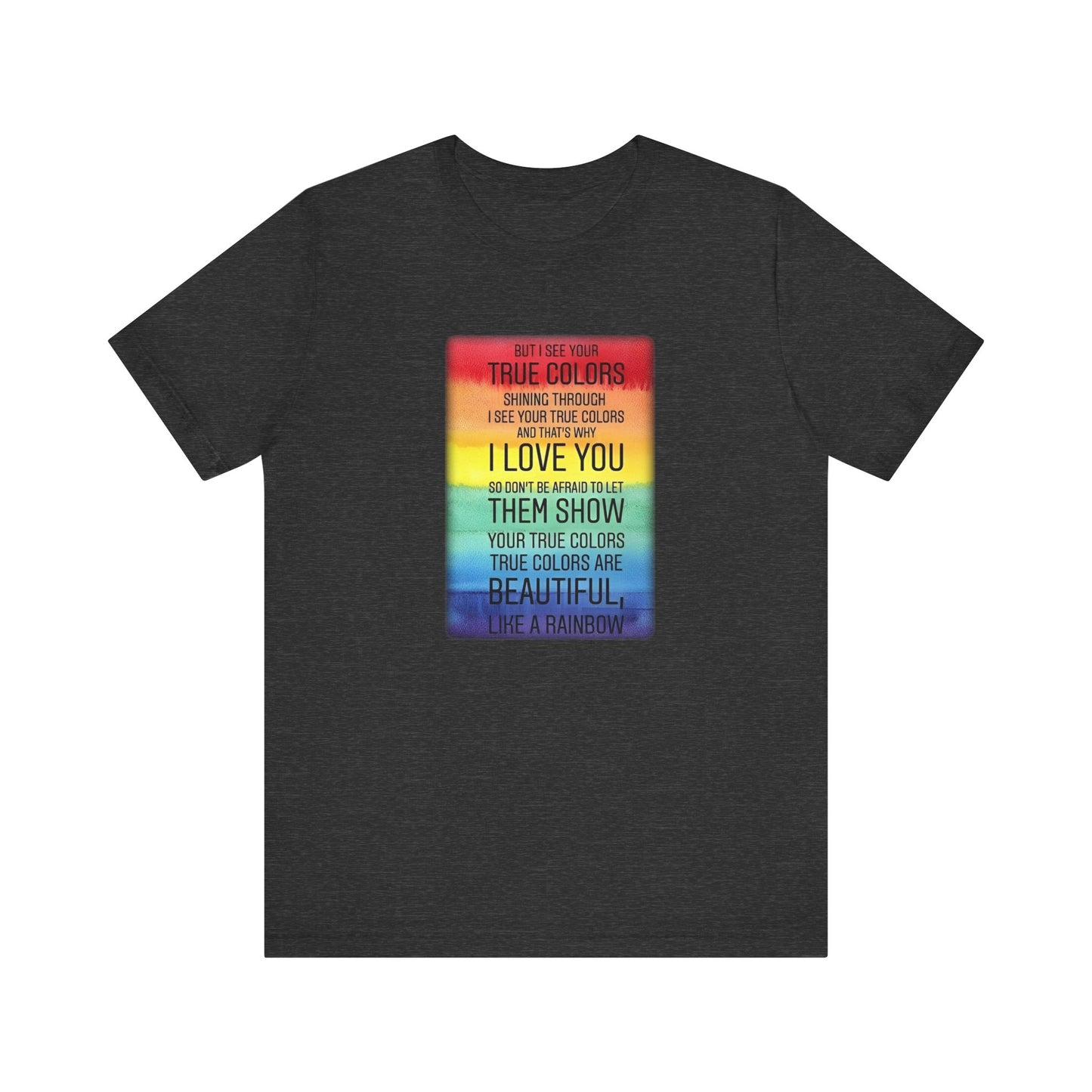 True colors Unisex Jersey Short Sleeve Tee