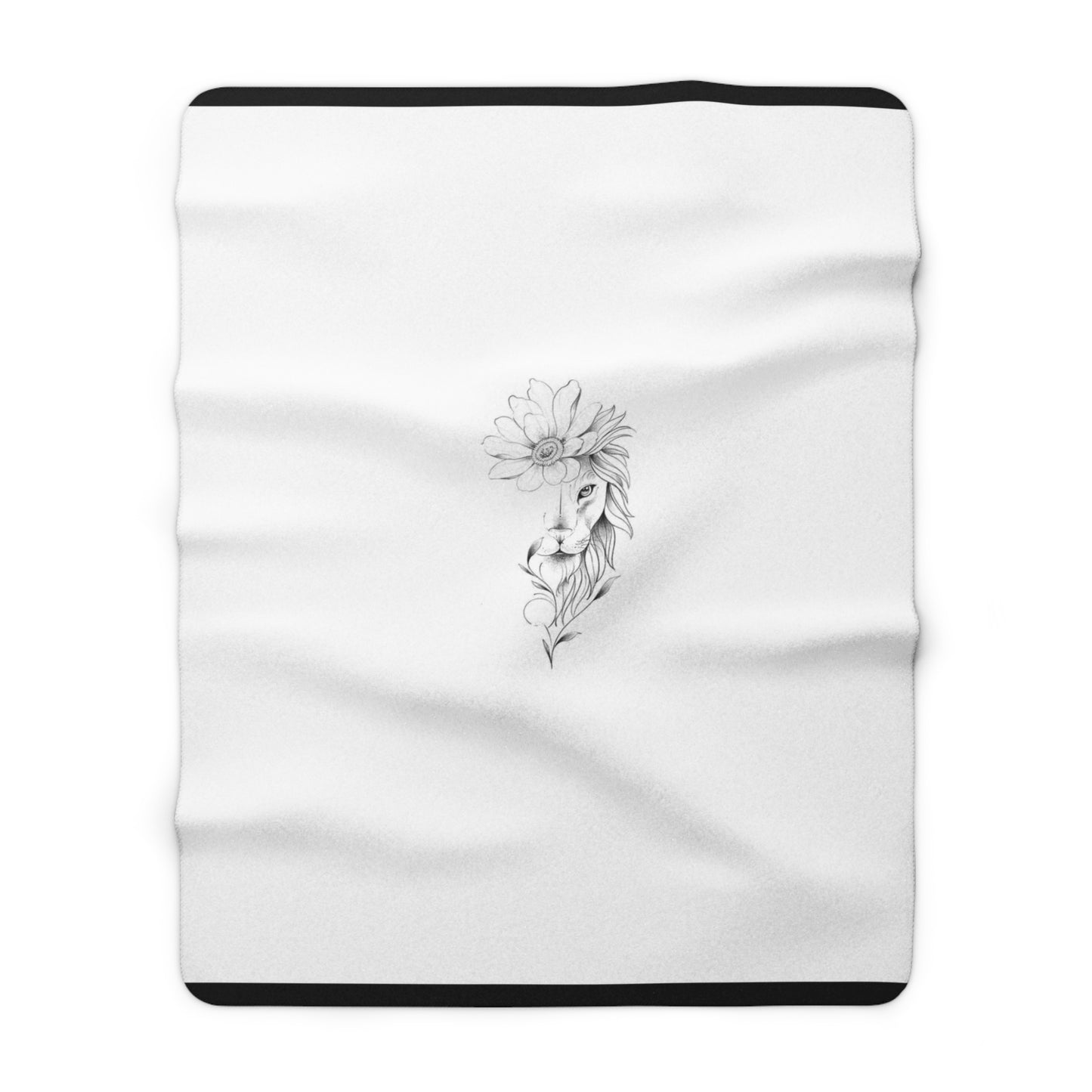 Lion Sherpa Fleece Blanket