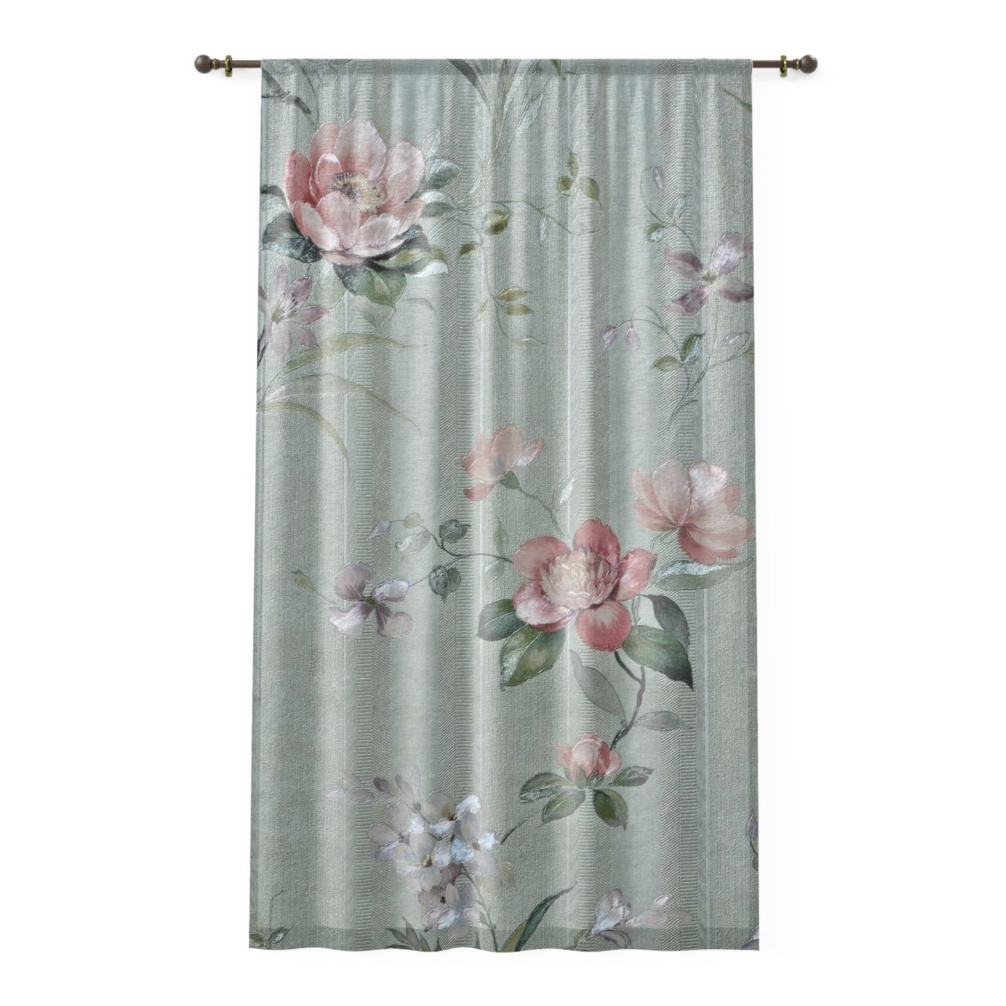 Floral Window Curtain