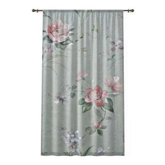 Floral Window Curtain