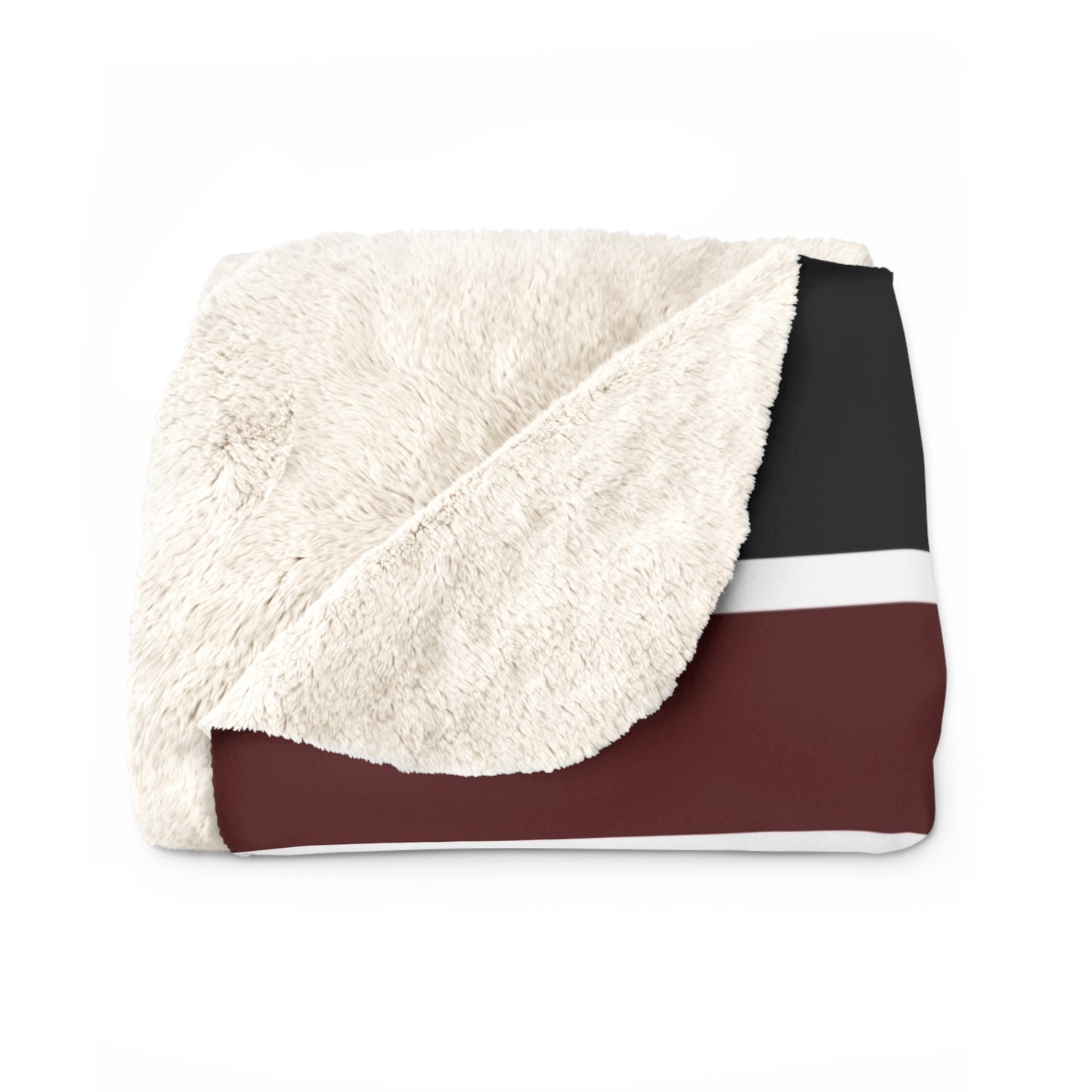 Burgundy Sherpa Fleece Blanket