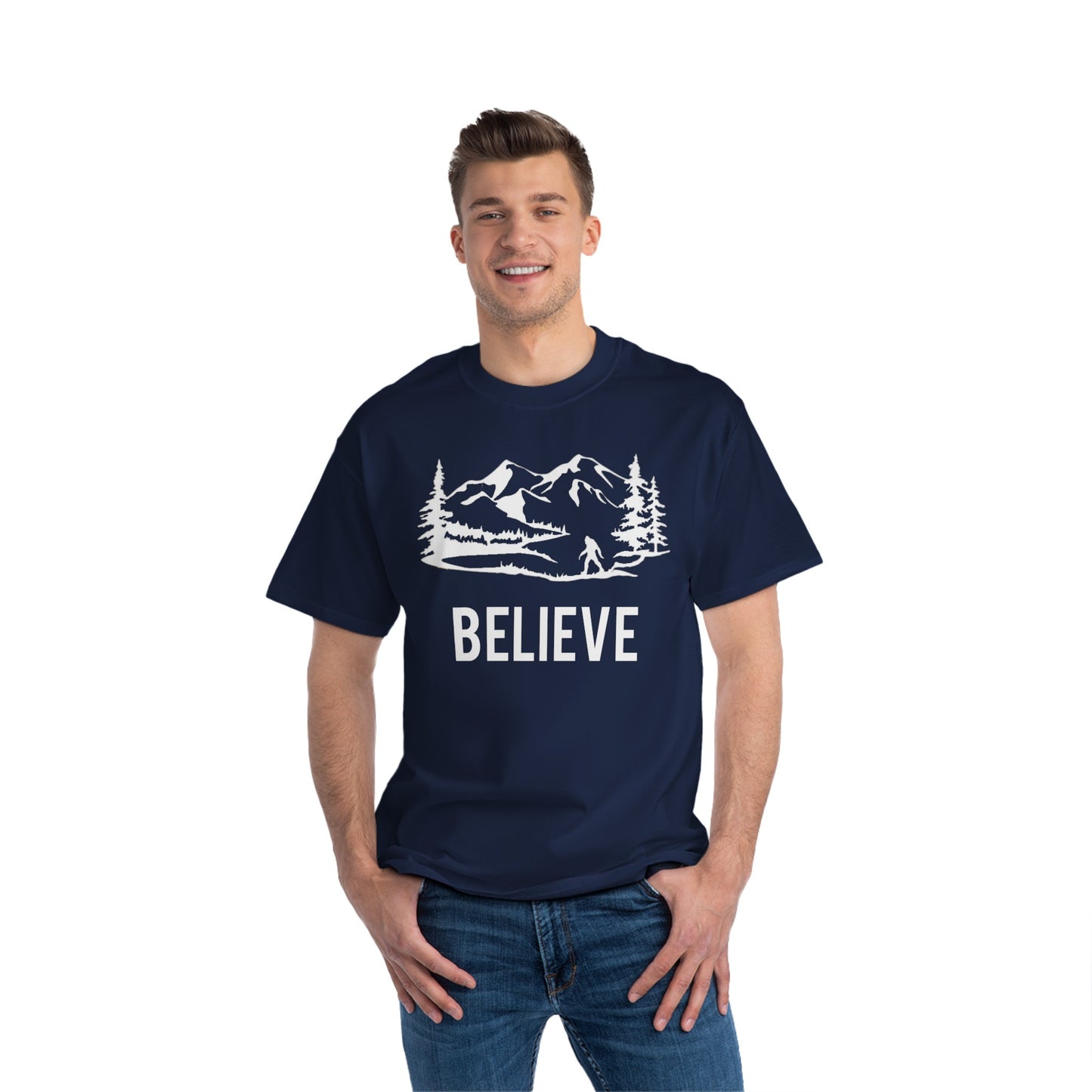 Sasquatch believe 1 Beefy-T®  Short-Sleeve T-Shirt