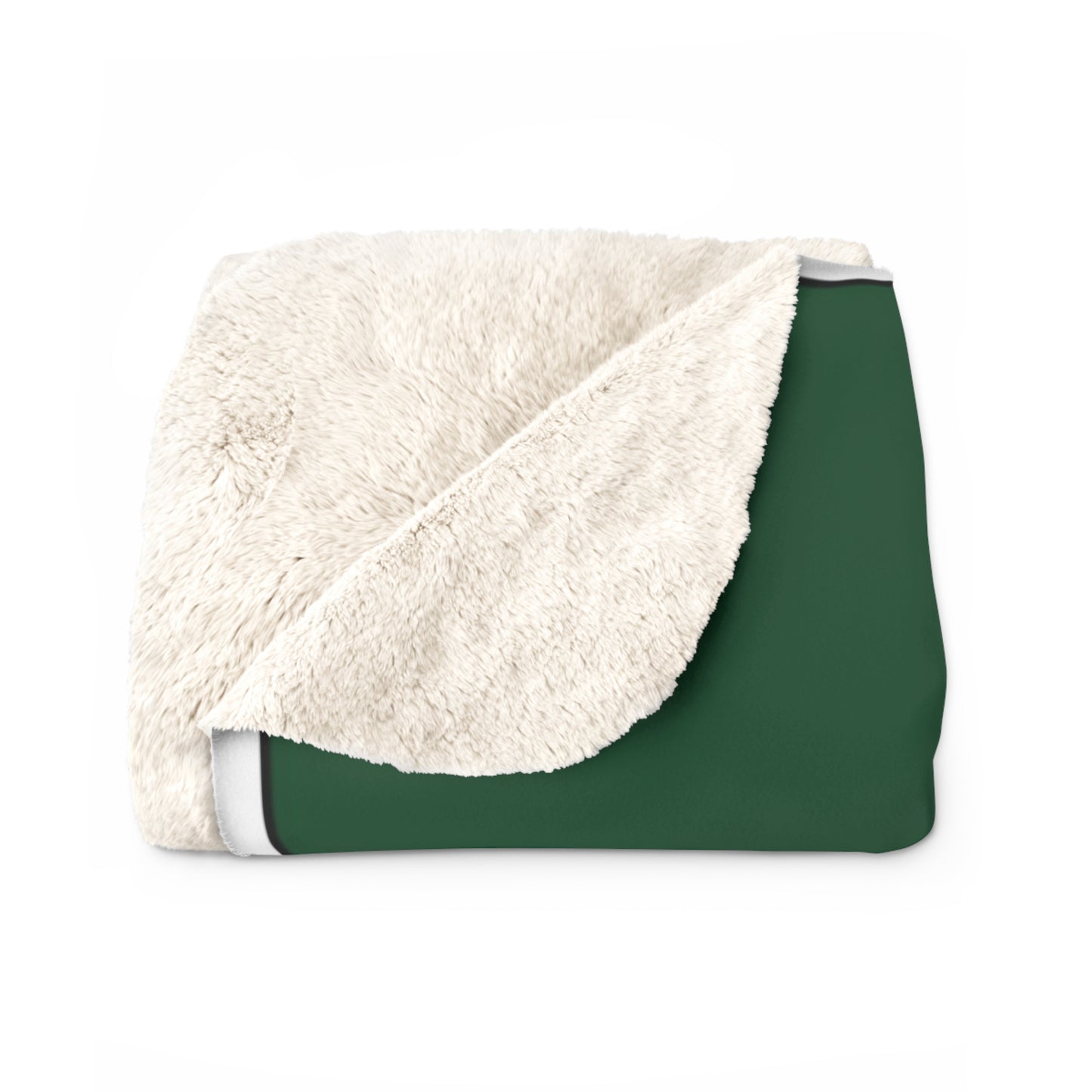 Green Sherpa Fleece Blanket