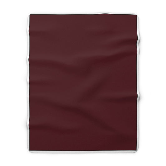 Maroon Sherpa Fleece Blanket