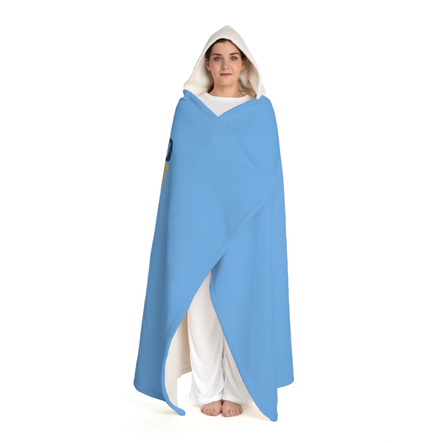 Hooded Camp Sherpa Fleece Blanket