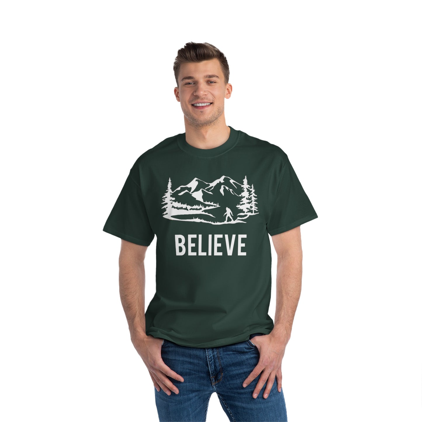 Sasquatch believe 1 Beefy-T®  Short-Sleeve T-Shirt