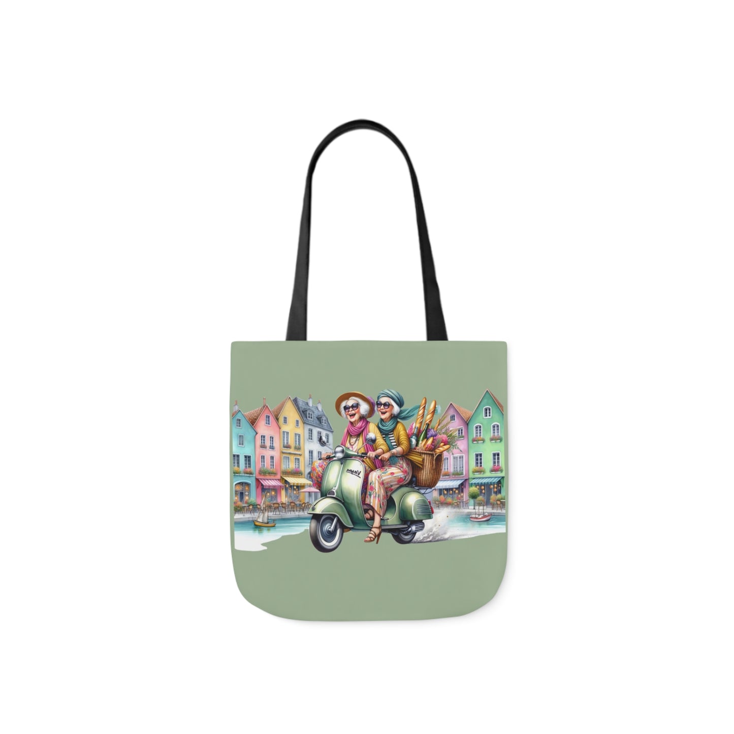 001 Canvas Tote Bag, 5-Color Straps