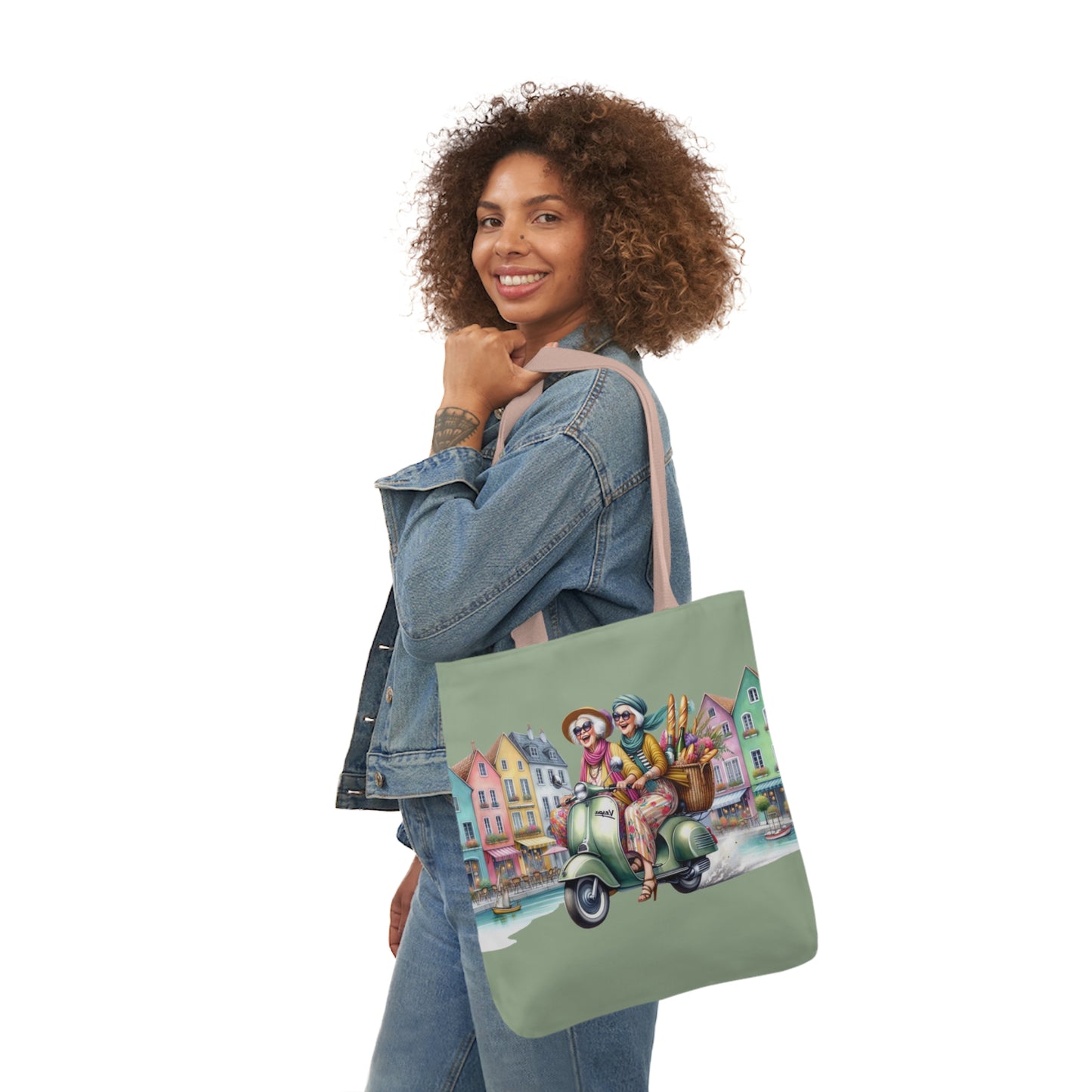 001 Canvas Tote Bag, 5-Color Straps