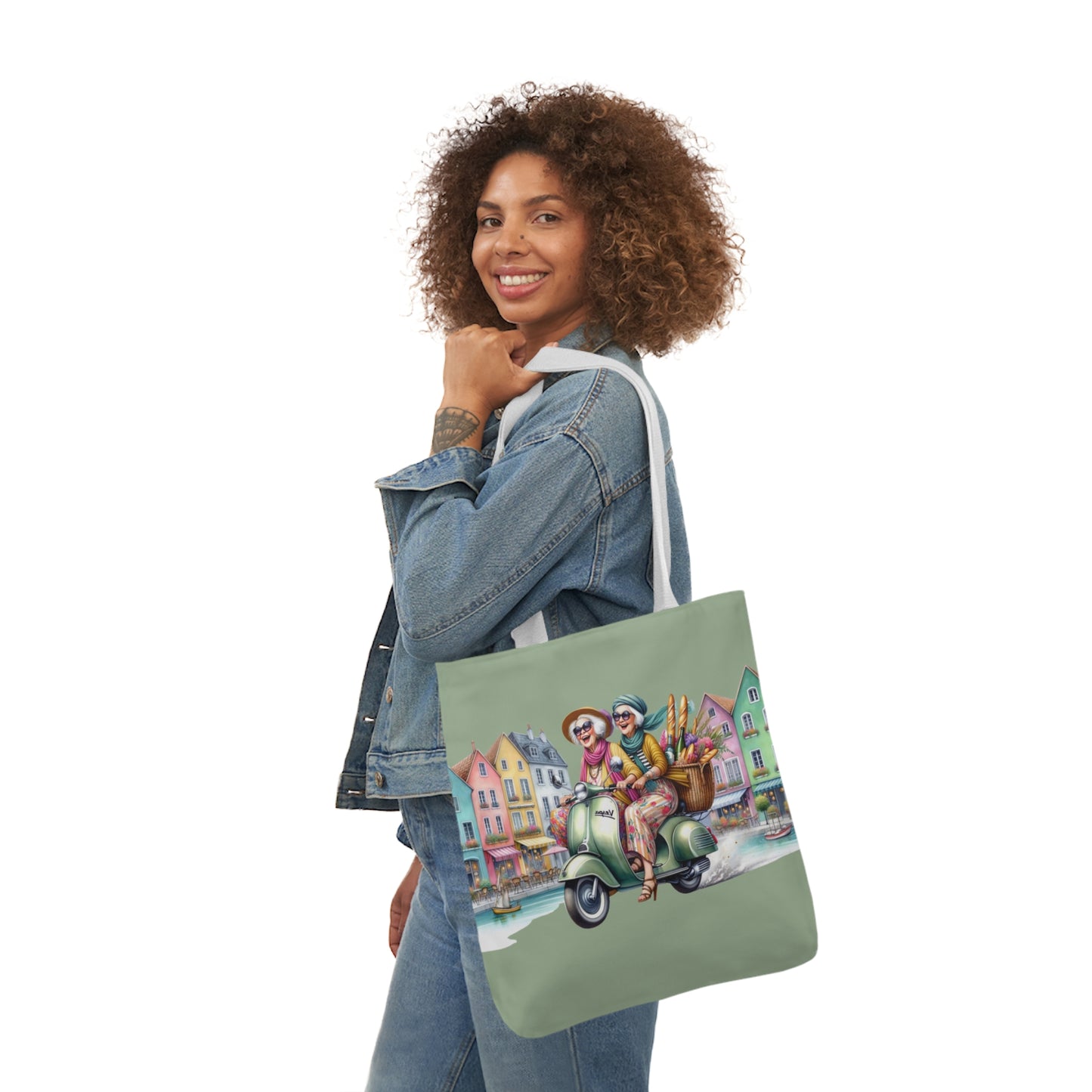 001 Canvas Tote Bag, 5-Color Straps