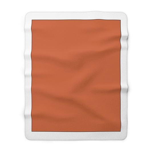 Peach Sherpa Fleece Blanket