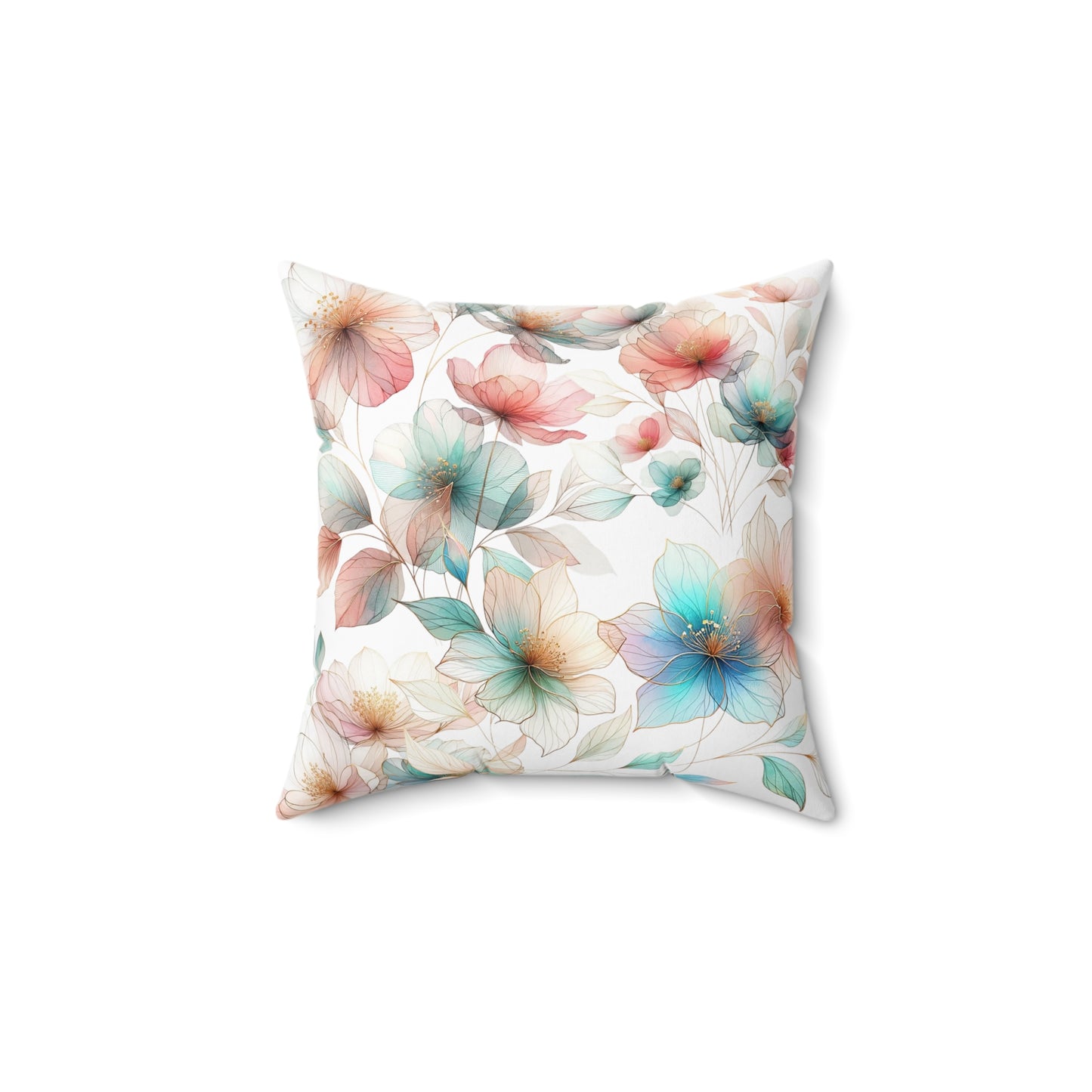 ABCD Spun Polyester Square Pillow