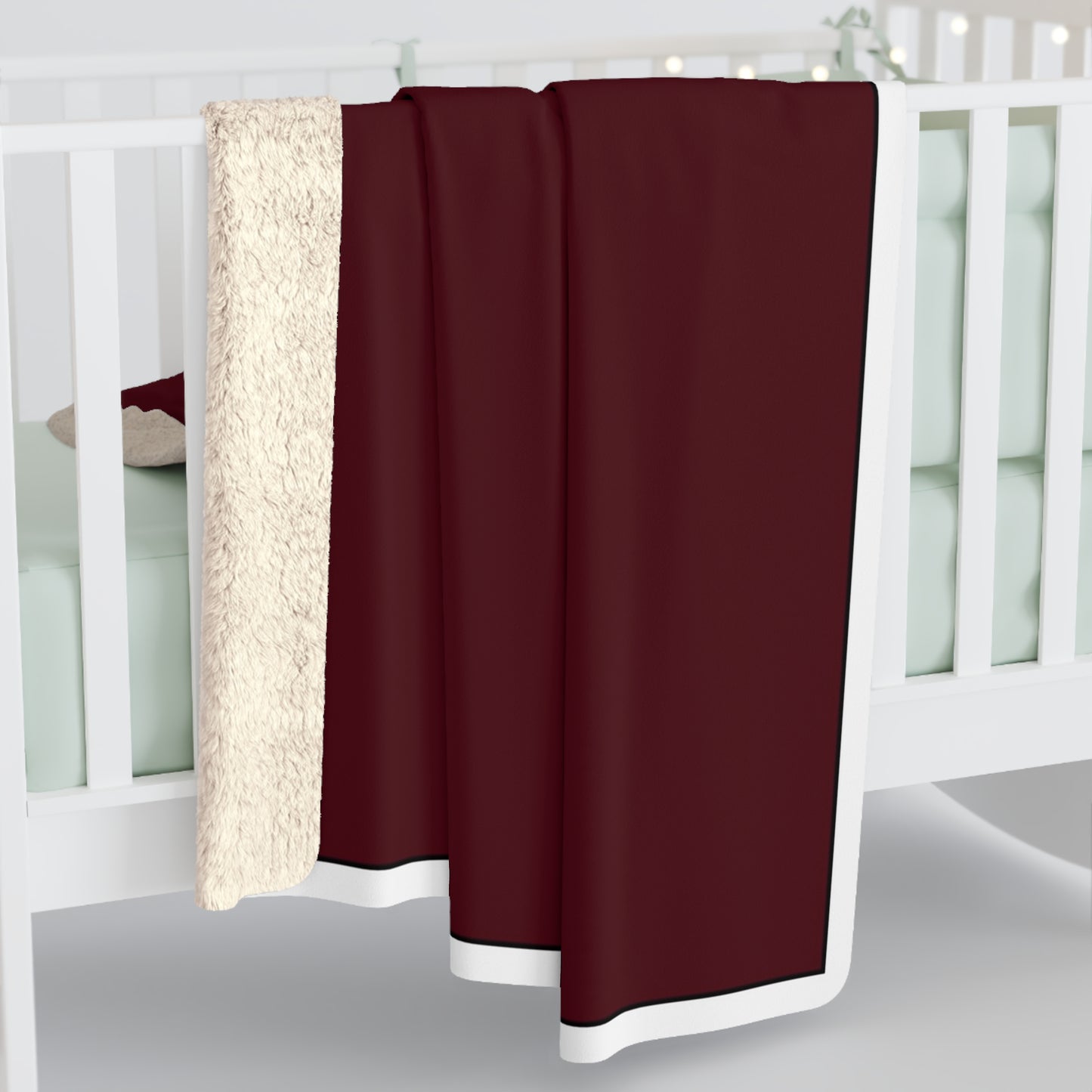 Maroon Sherpa Fleece Blanket