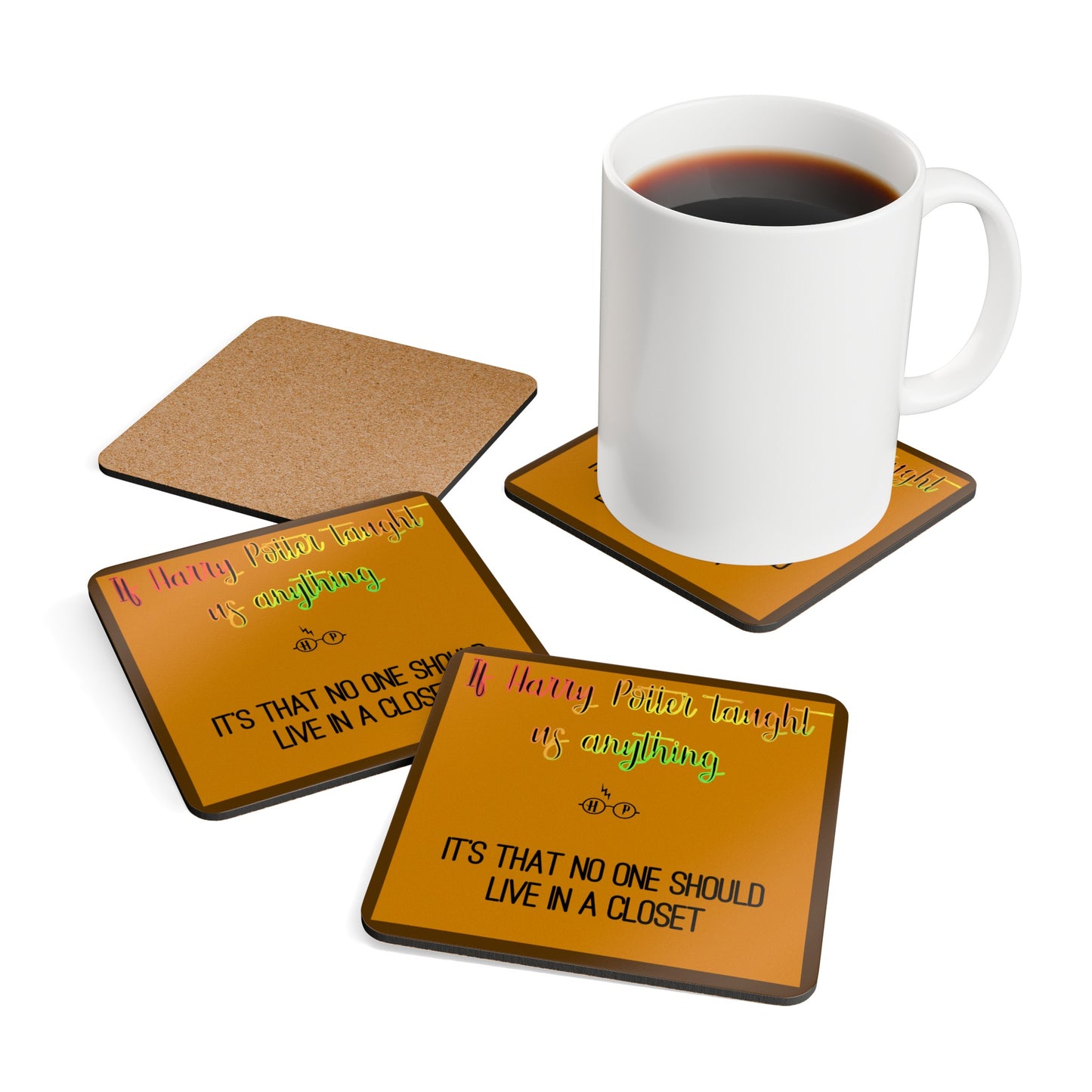 Potter Corkwood Coaster Set